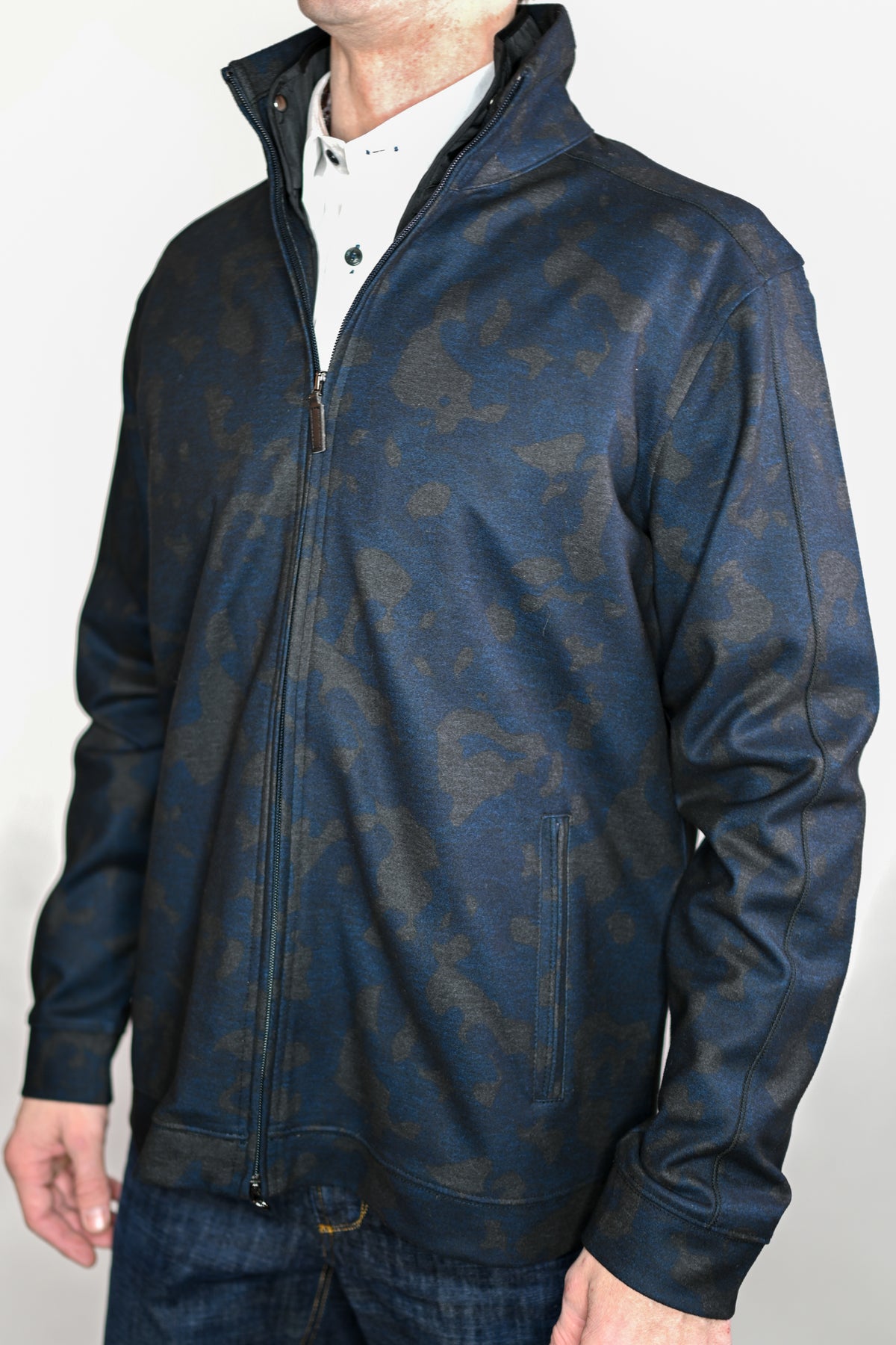 Nicoby Camouflage Print Lightweight Full Zip Jacket