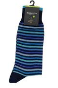 Bugatchi Multitrack Striped Socks